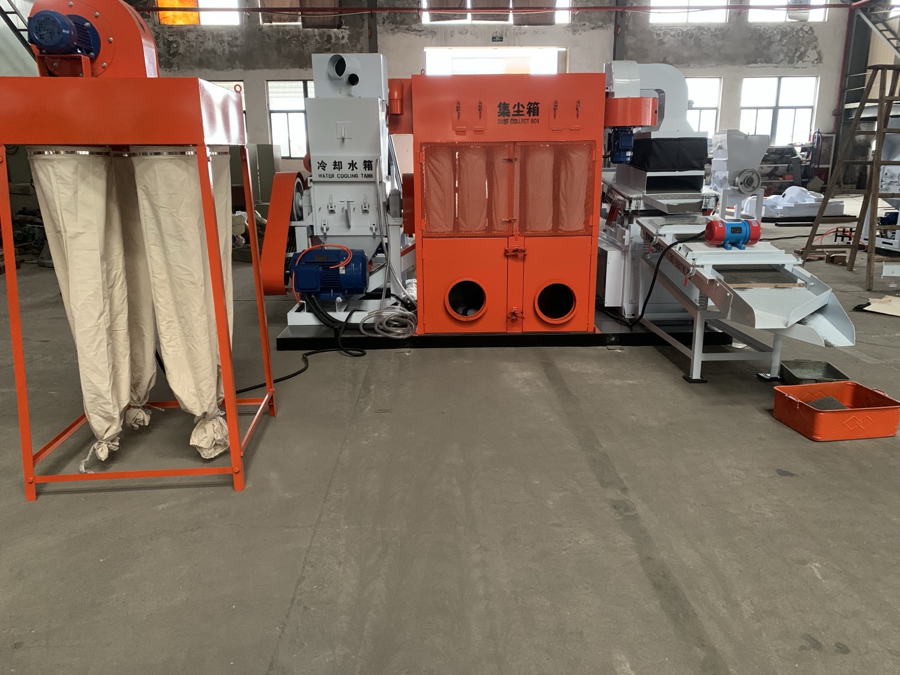 Complete copper cable granulator recycling line