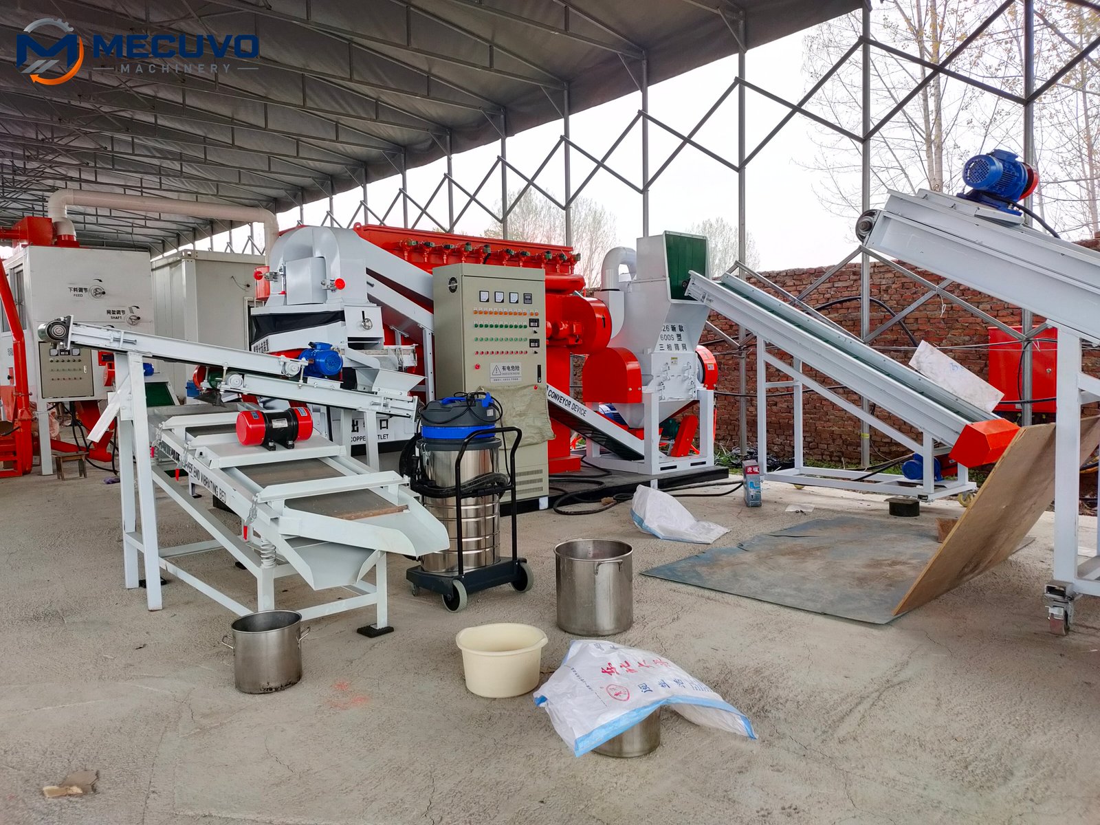 complete-copper-granulation-setup Complete installed copper granulation line