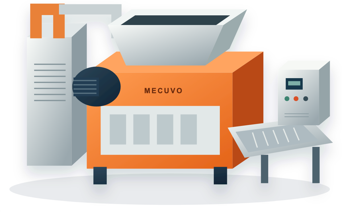 MECUVO copper granulator machines illustration MECUVO home equipment illustration