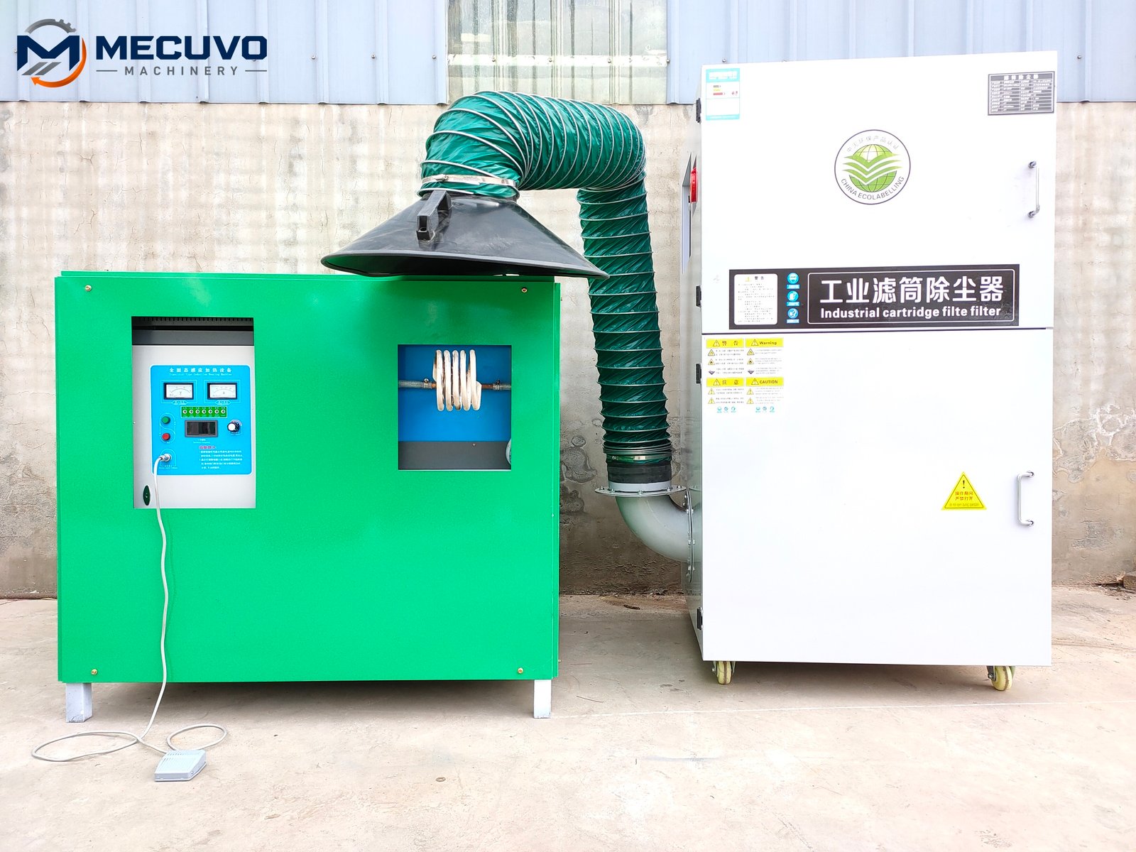 Starter motor processing equipment with control cabinet and ventilation