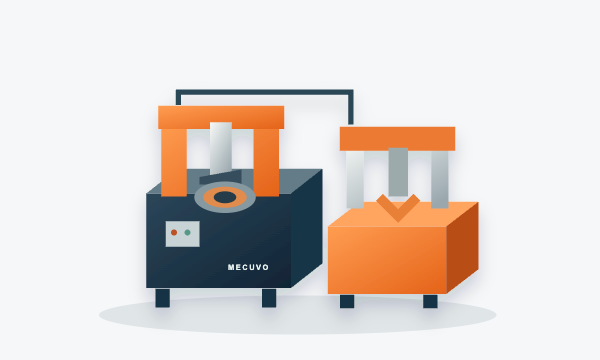 Motor recycling equipment illustration