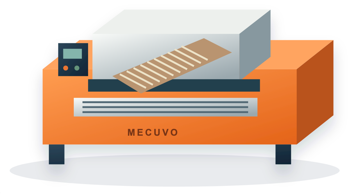 MECUVO radiator recycling machines illustration MECUVO radiator recycling machines
