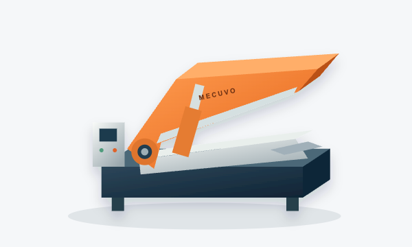 Shear recycling equipment illustration